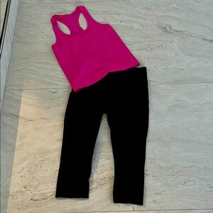 Lululemon cropped leggings and top